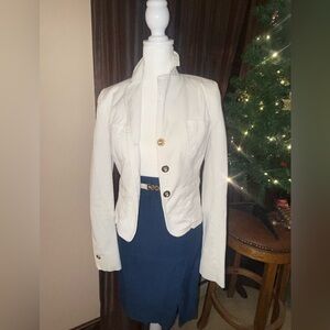 D&G White Tailored Blazer